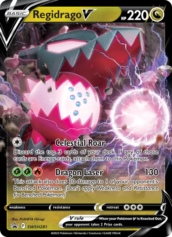 Regidrago V — SWSH Black Star Promos card #SWSH281