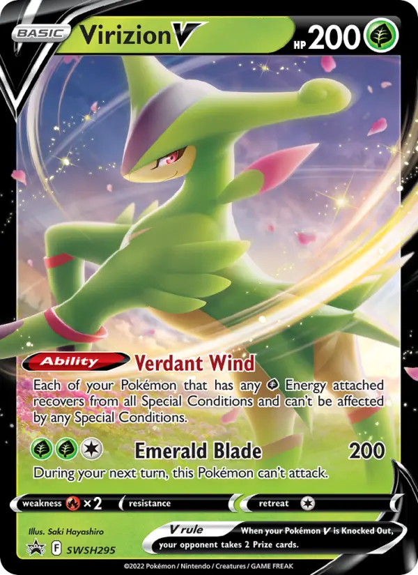 Virizion V — SWSH Black Star Promos card #SWSH295