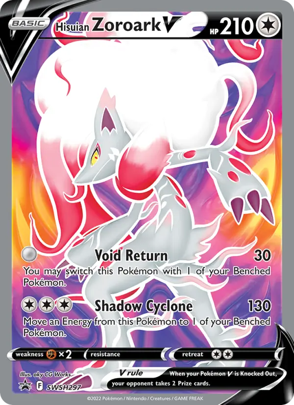 Hisuian Zoroark V — SWSH Black Star Promos card #SWSH297