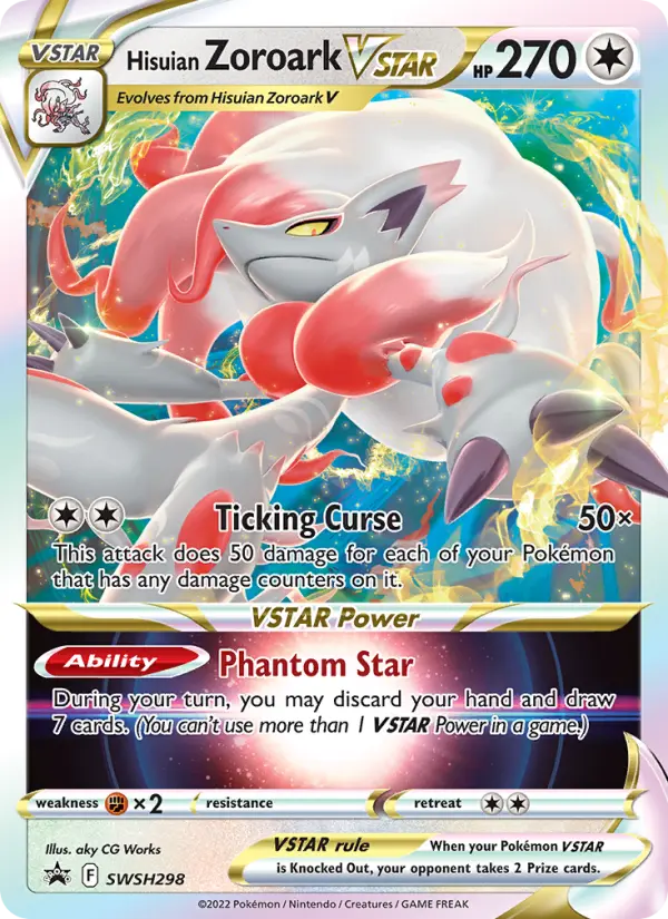 Hisuian Zoroark VSTAR — SWSH Black Star Promos card #SWSH298
