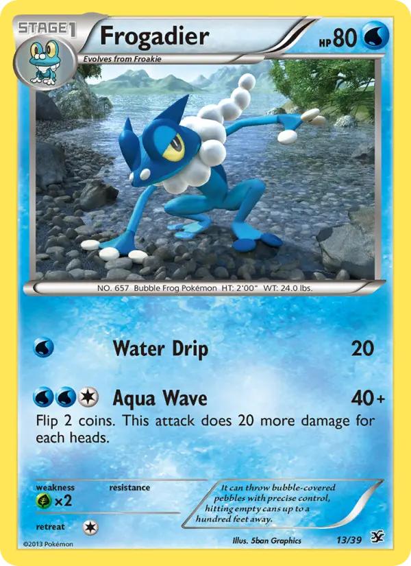 Frogadier — Kalos Starter Set card #13