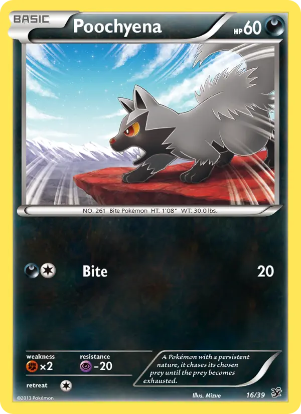 Poochyena — Kalos Starter Set card #16