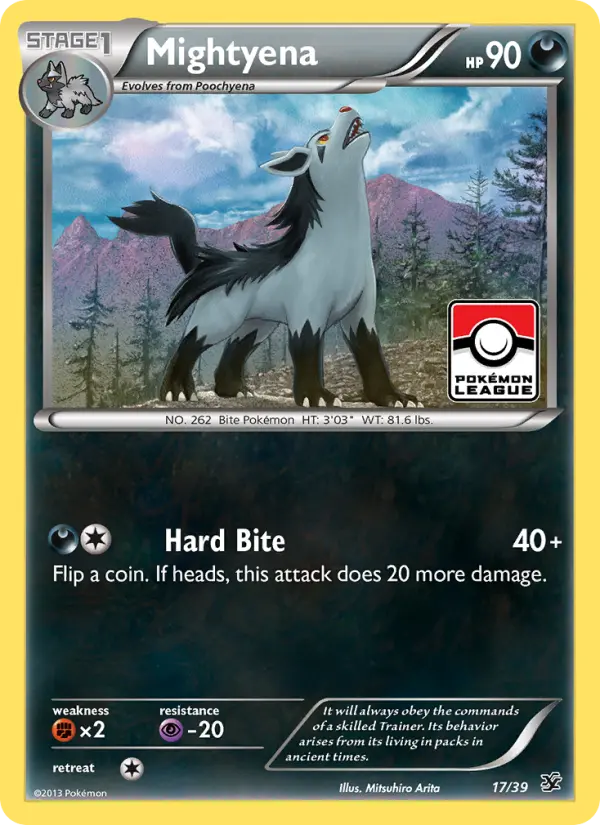 Mightyena — Kalos Starter Set card #17