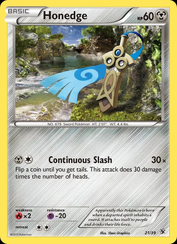 Honedge — Kalos Starter Set card #21