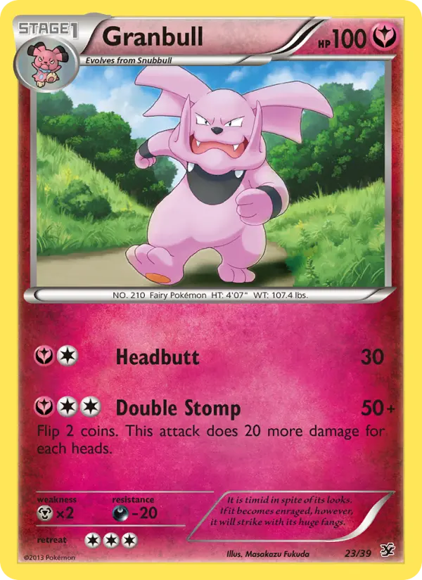 Granbull — Kalos Starter Set card #23
