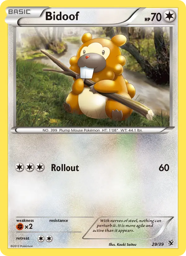 Bidoof — Kalos Starter Set card #29