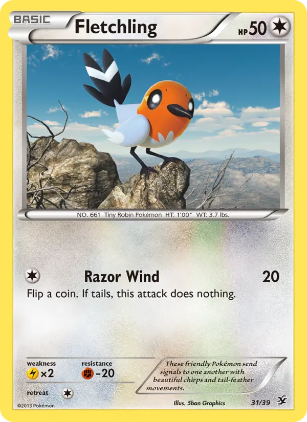 Fletchling — Kalos Starter Set card #31