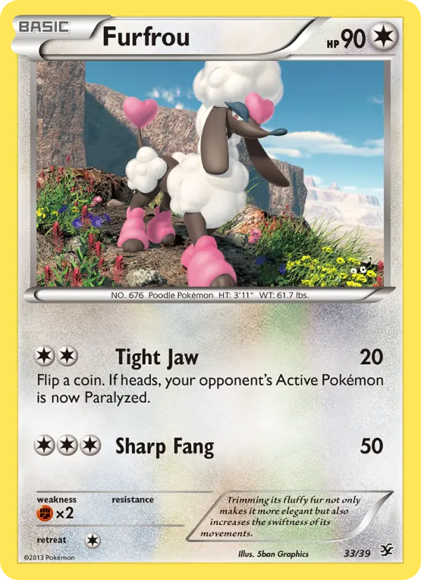 Furfrou — Kalos Starter Set card #33