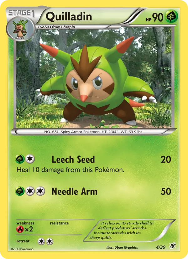 Quilladin — Kalos Starter Set card #4