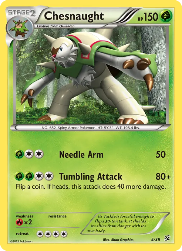 Chesnaught — Kalos Starter Set card #5