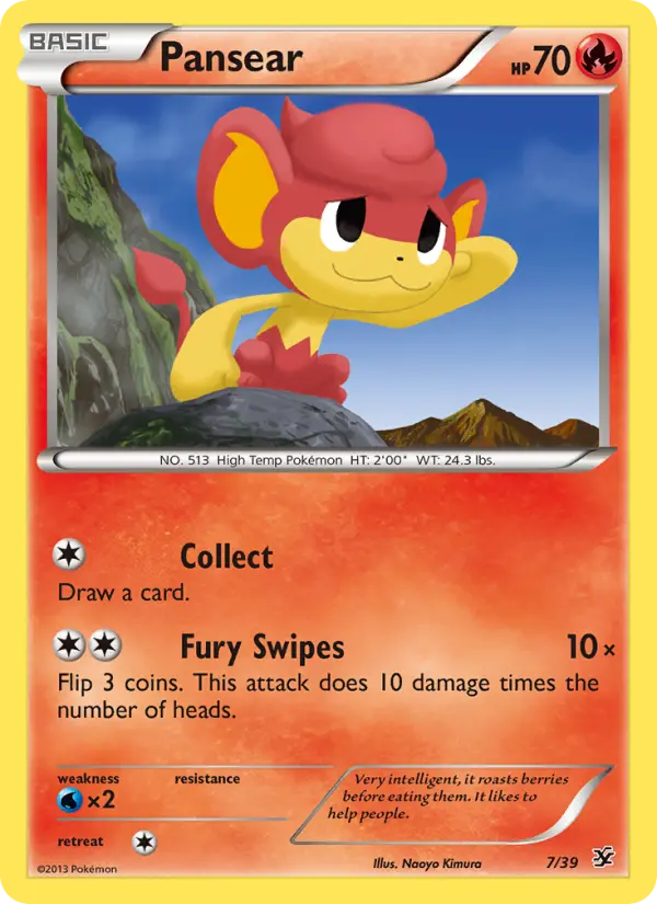 Pansear — Kalos Starter Set card #7