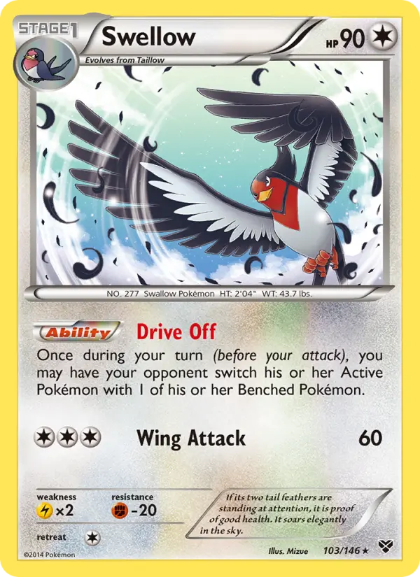 Swellow — XY card #103