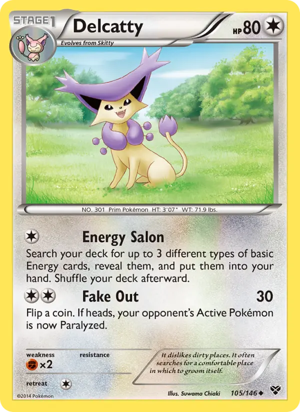 Delcatty — XY card #105