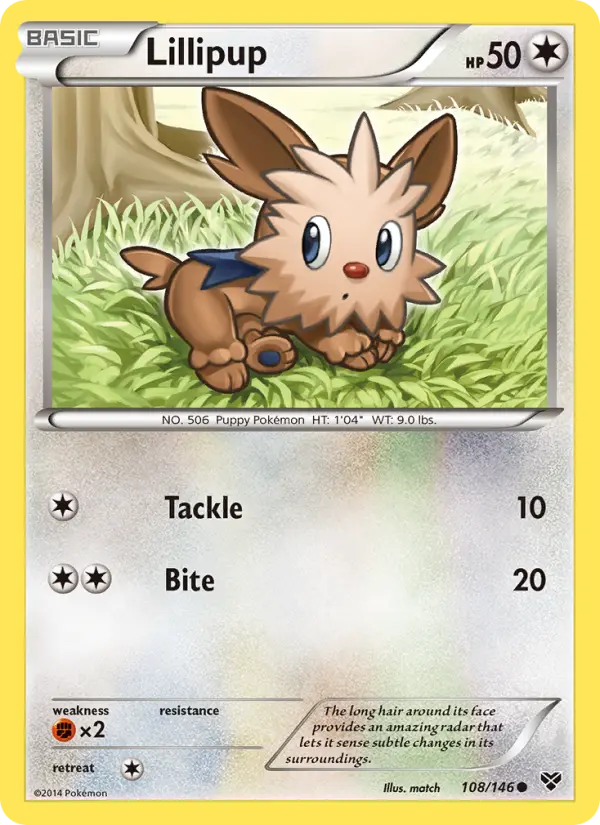 Lillipup — XY card #108
