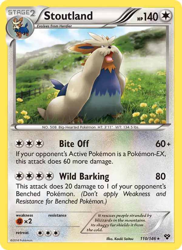 Stoutland — XY card #110