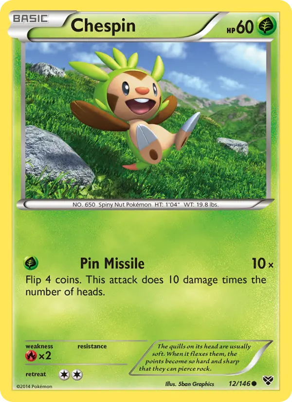 Chespin — XY card #12