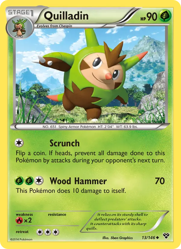 Quilladin — XY card #13