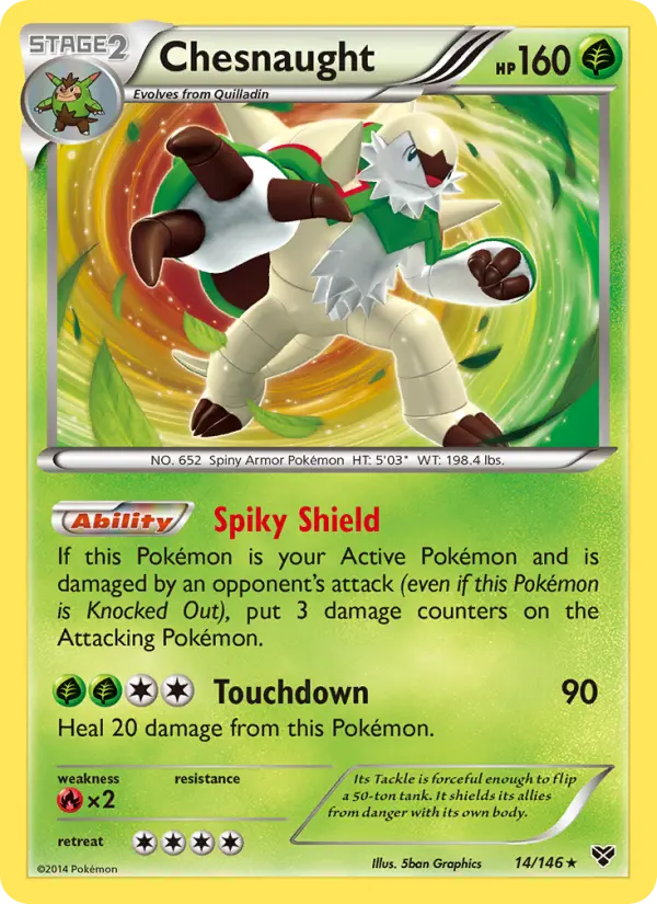 Chesnaught — XY card #14