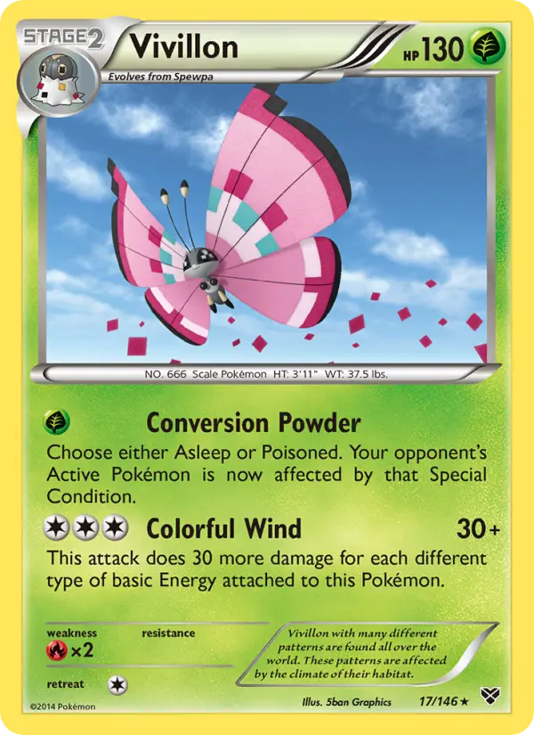 Vivillon — XY card #17