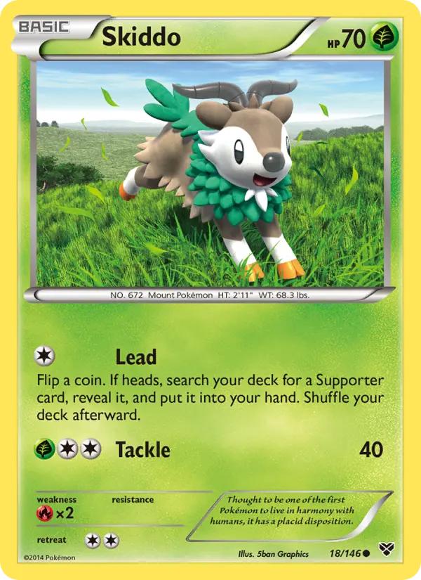 Skiddo — XY card #18