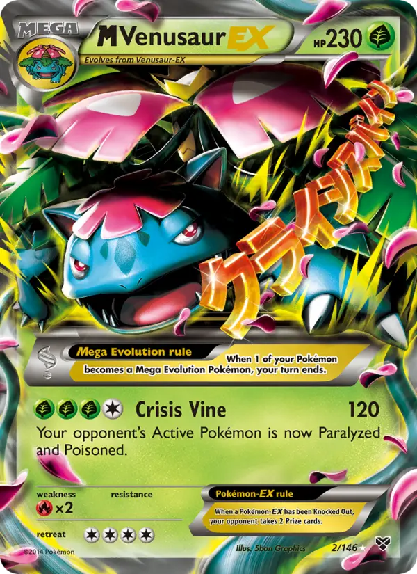 M Venusaur EX — XY card #2