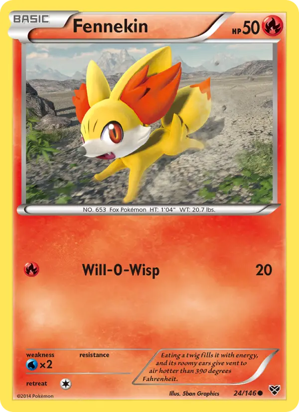 Fennekin — XY card #24