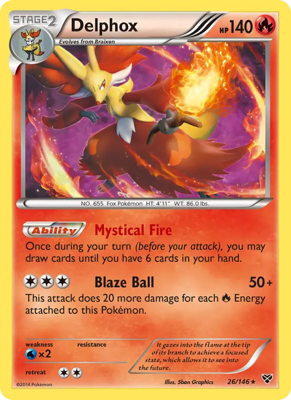 Delphox — XY card #26