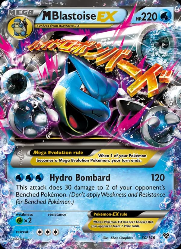 M Blastoise EX — XY card #30
