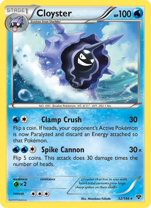Cloyster — XY card #32