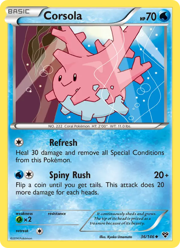 Corsola — XY card #36