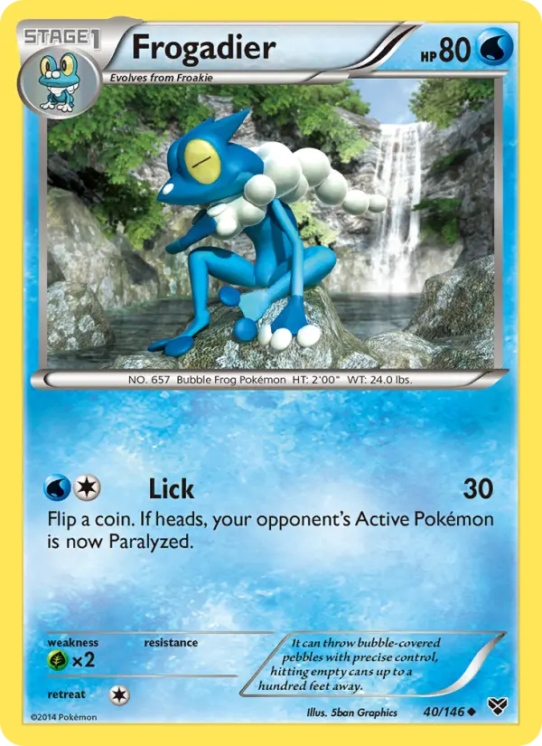 Frogadier — XY card #40