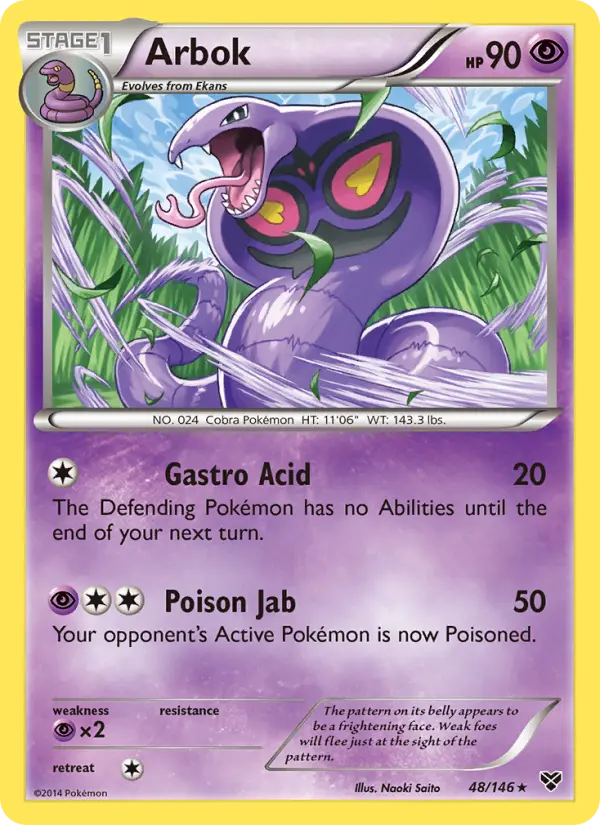 Arbok — XY card #48