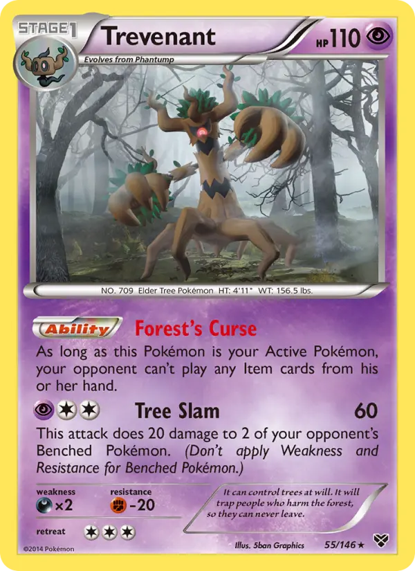 Trevenant — XY card #55