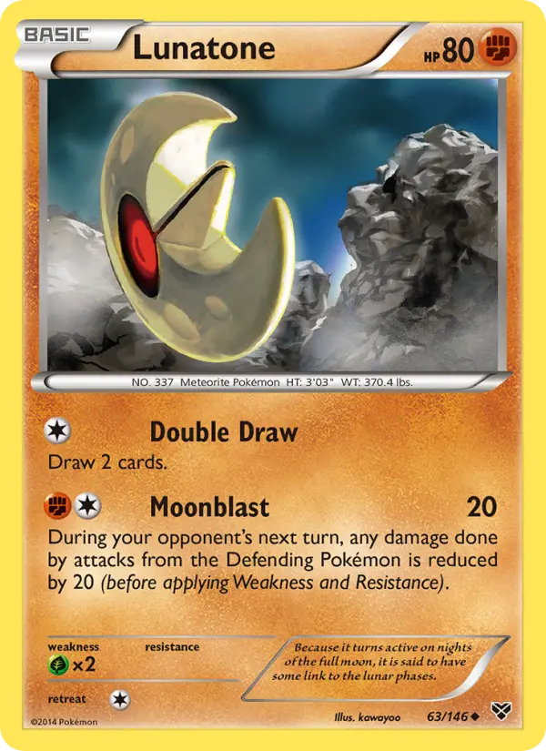Lunatone — XY card #63