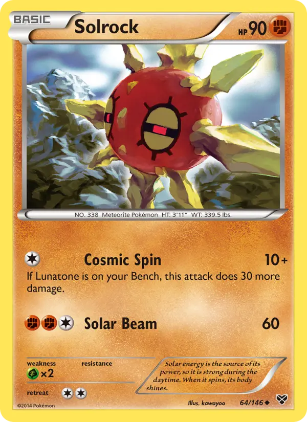 Solrock — XY card #64