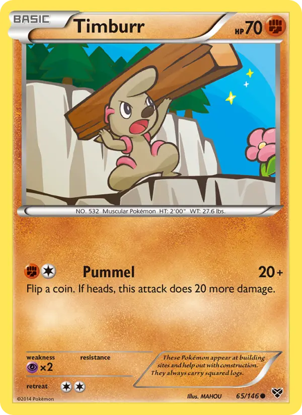 Timburr — XY card #65