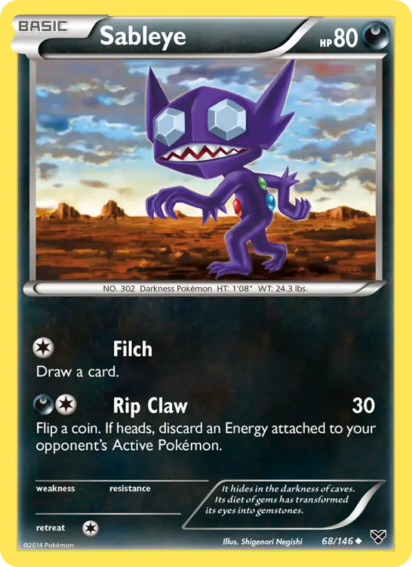 Sableye — XY card #68