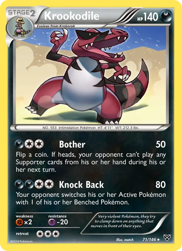 Krookodile — XY card #71