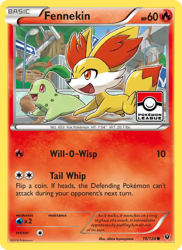 Fennekin — Fates Collide card #10