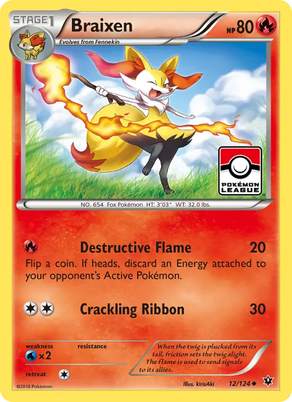 Braixen — Fates Collide card #12