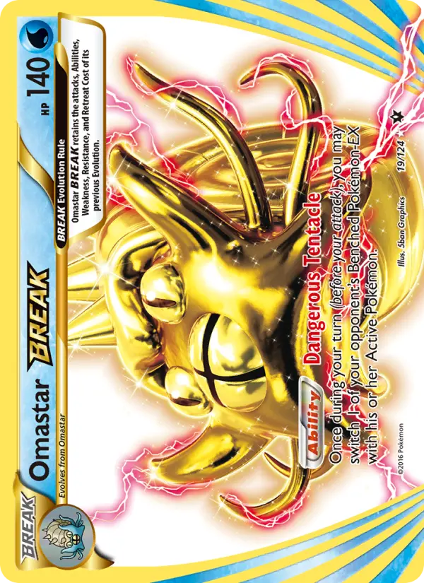 Omastar BREAK — Fates Collide card #19