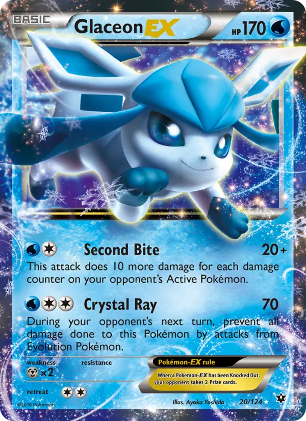 Glaceon EX — Fates Collide card #20