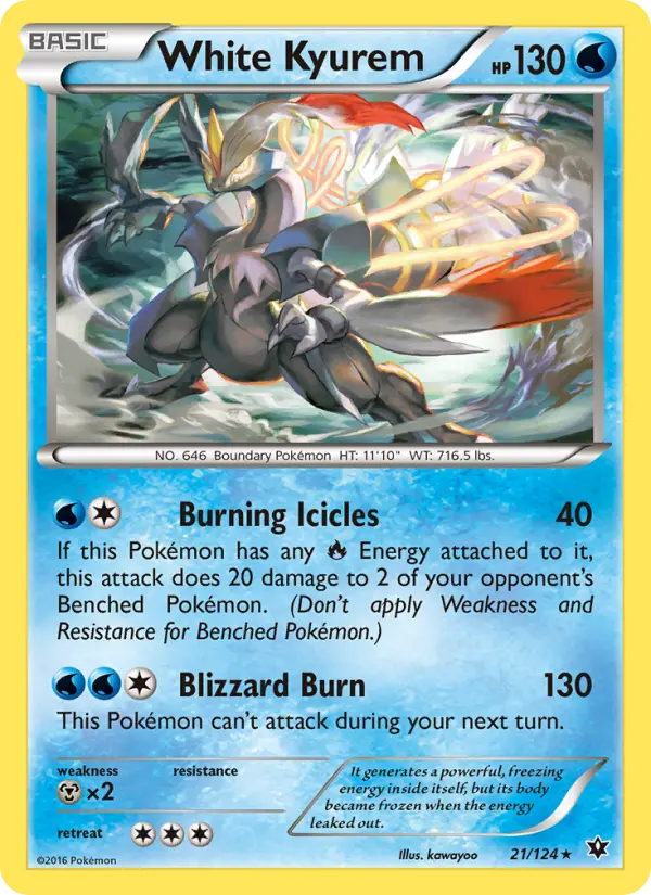 White Kyurem — Fates Collide card #21