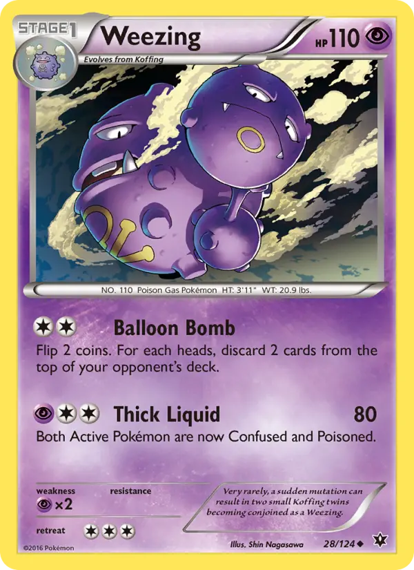 Weezing — Fates Collide card #28