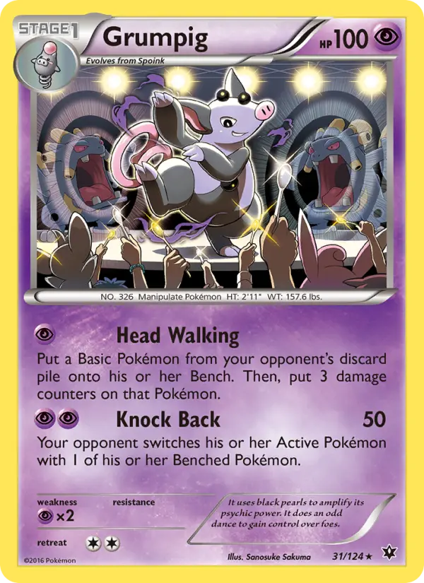 Grumpig — Fates Collide card #31