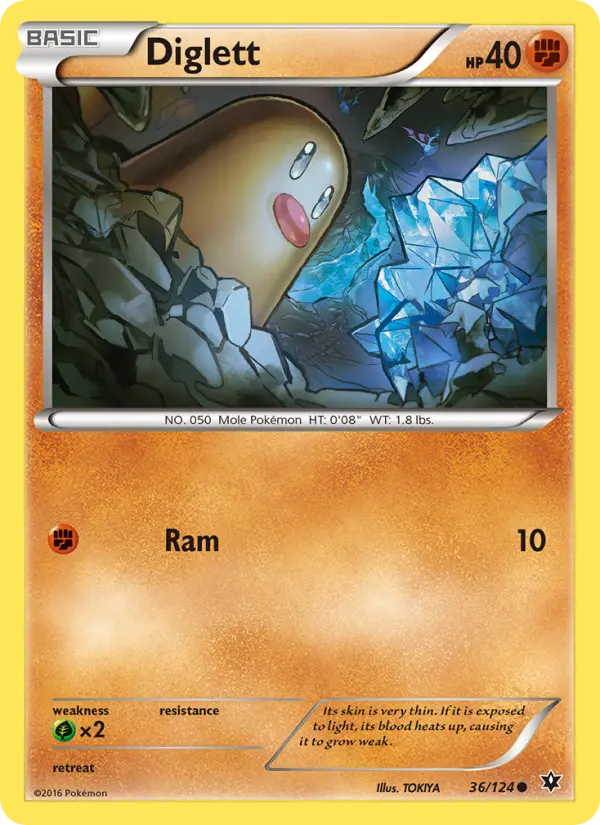 Diglett — Fates Collide card #36