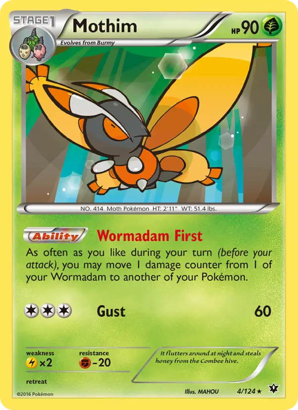 Mothim — Fates Collide card #4