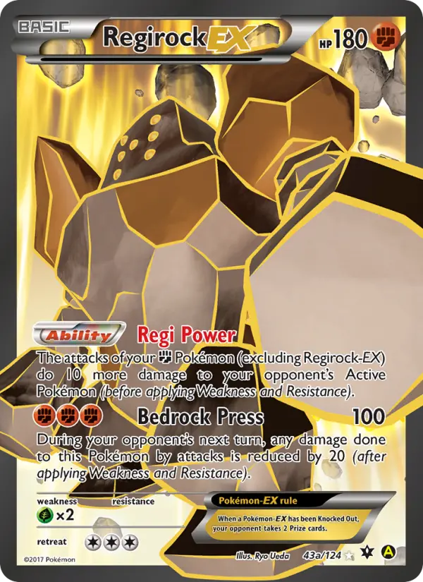Regirock EX — Fates Collide card #43