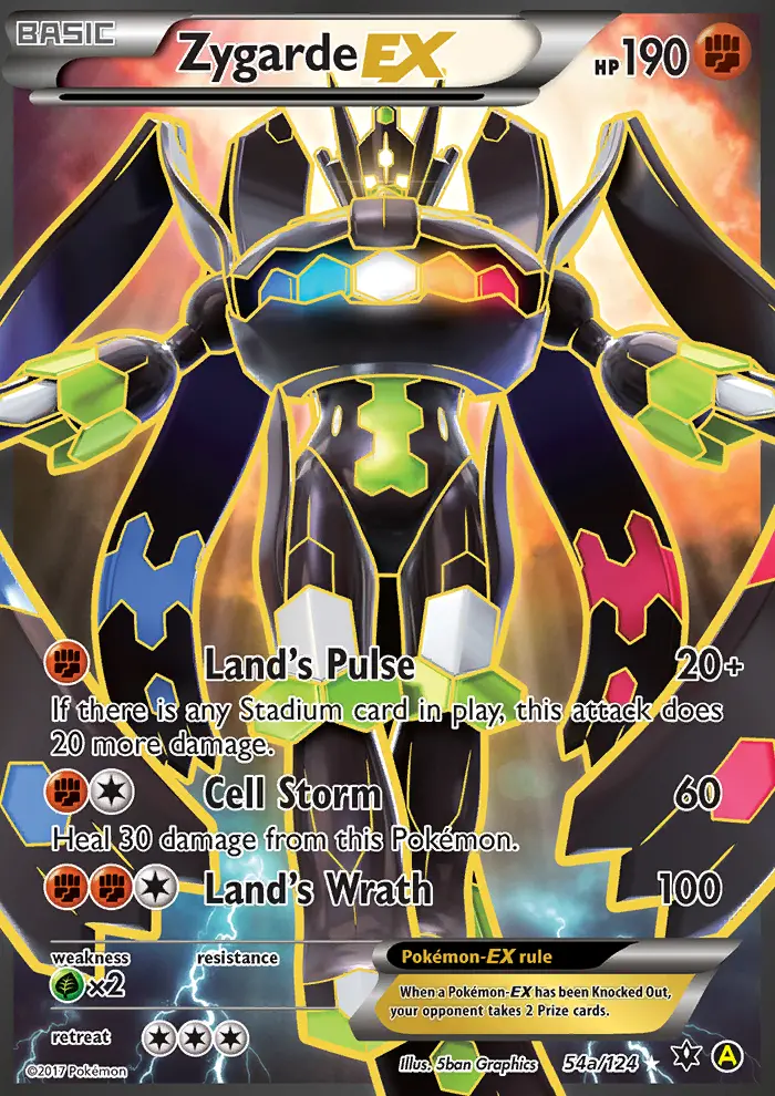 Zygarde EX — Fates Collide card #54a