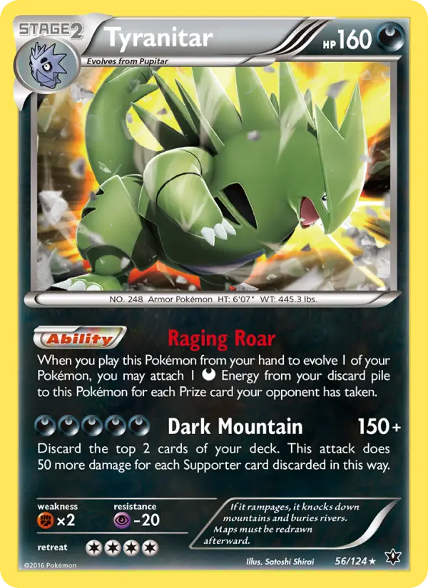 Tyranitar — Fates Collide card #56